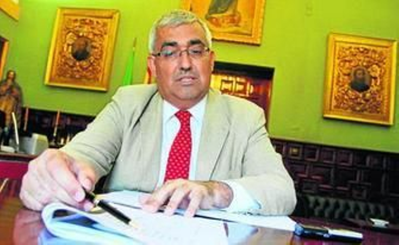 Antonio Ramírez de Arellano, ayer en su despacho durante la entrevista.