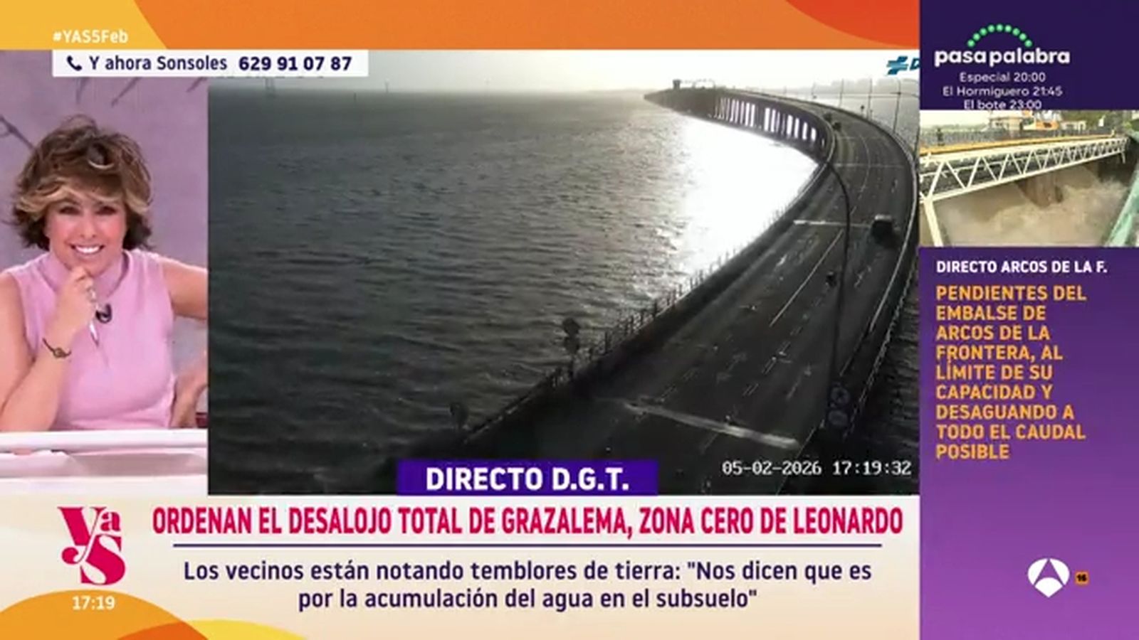 Sonsoles Ónega se disculpa sobre el puente Carranza y la Bahía de Cádiz: "Nos metimos en un charco"