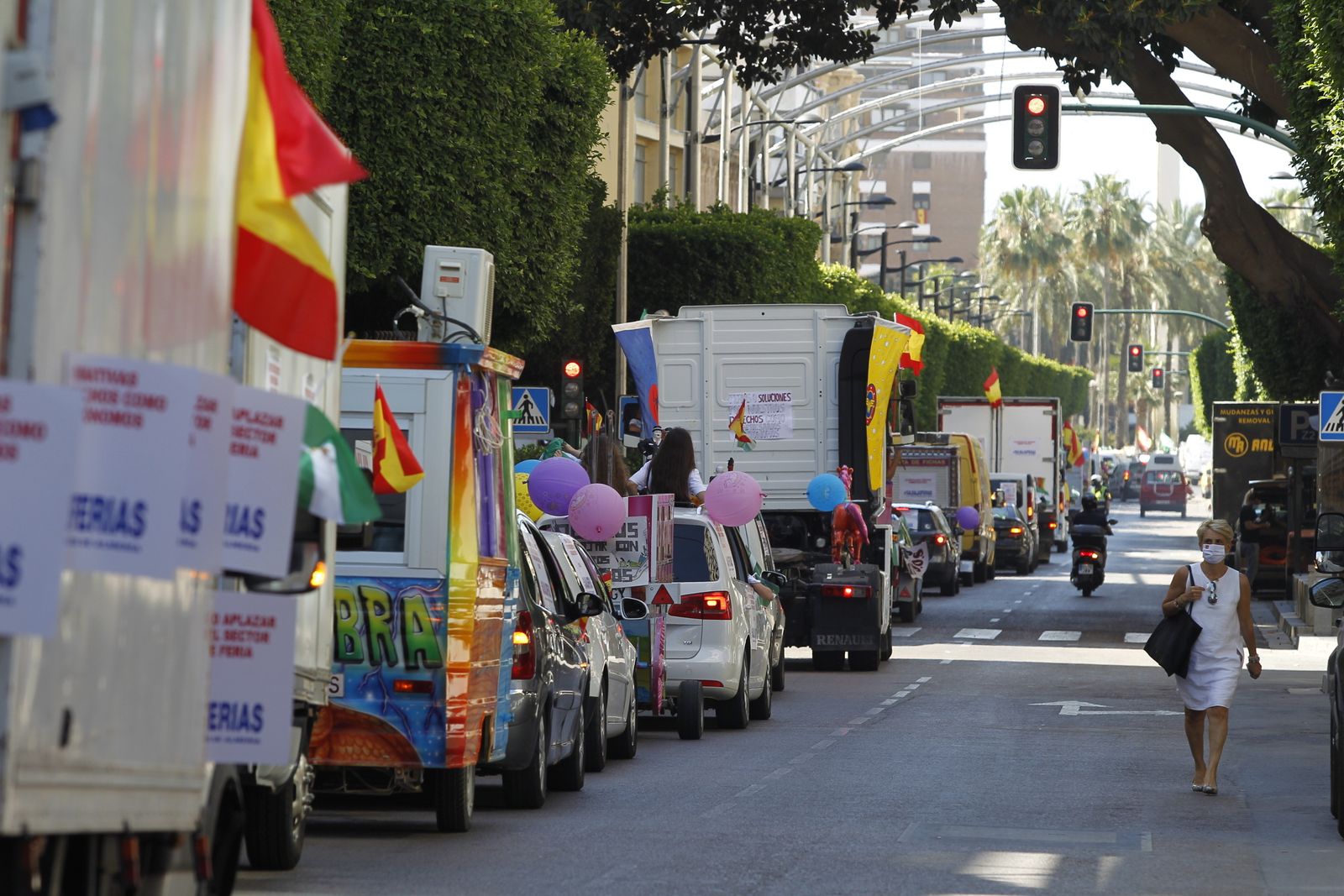 Fotogalería manifestación feriantes. Almería