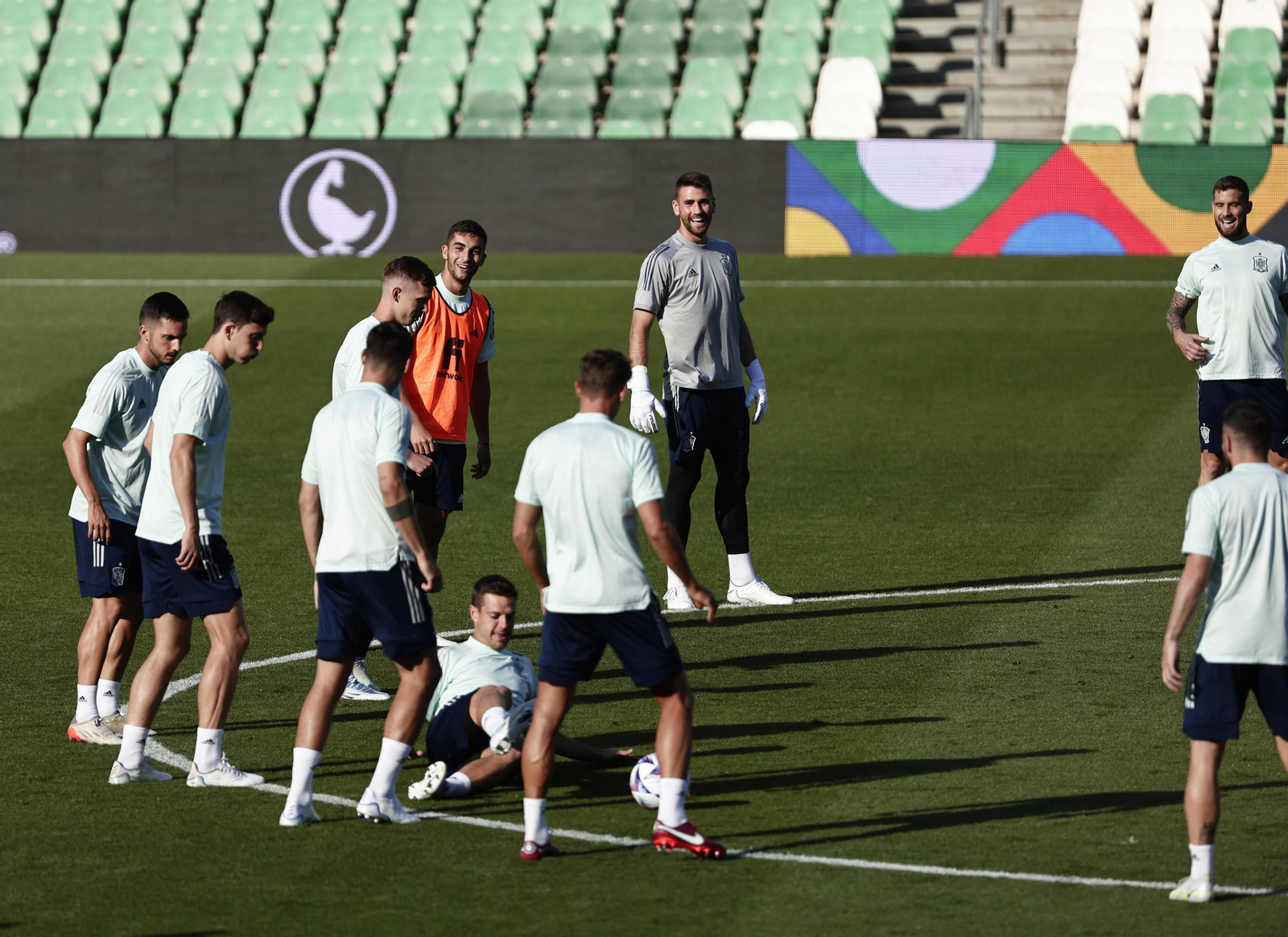 Las imágenes de la selección española en Sevilla