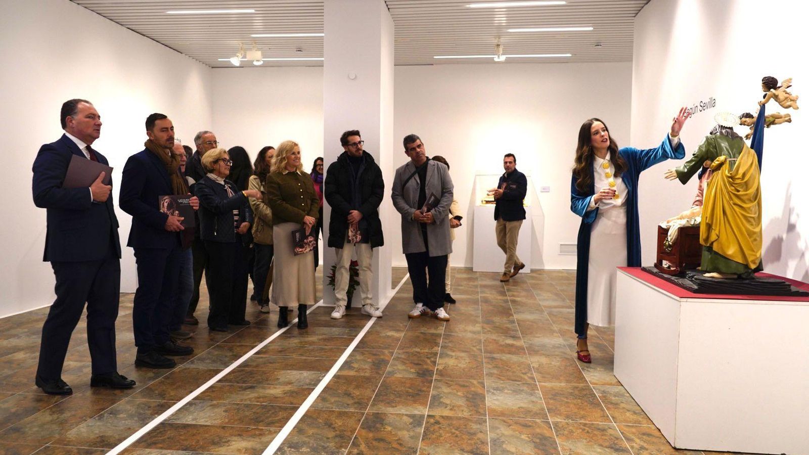 Inauguración de la muestra 'El Belén de Andalucía', en la Sala de la Provincia de la Diputación de Huelva.