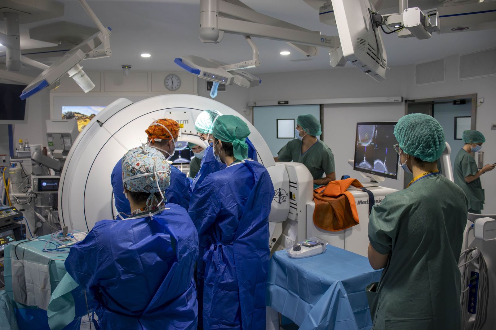 Momento de la intervención pionera.