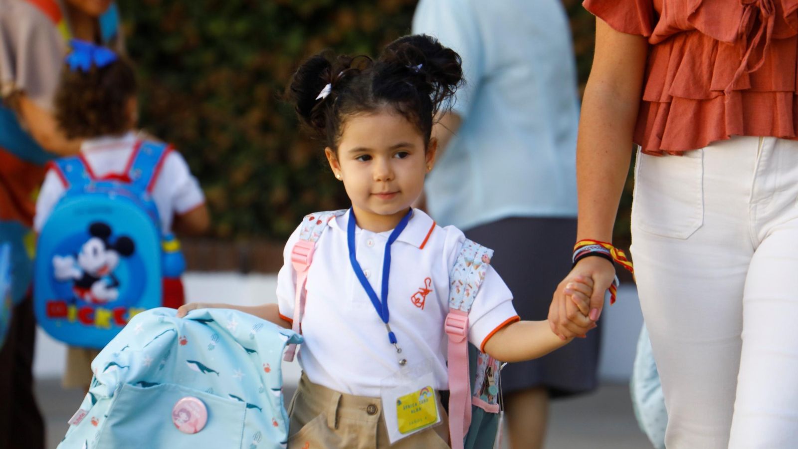 Una alumna de Infantil del colegio Divina Pastora.