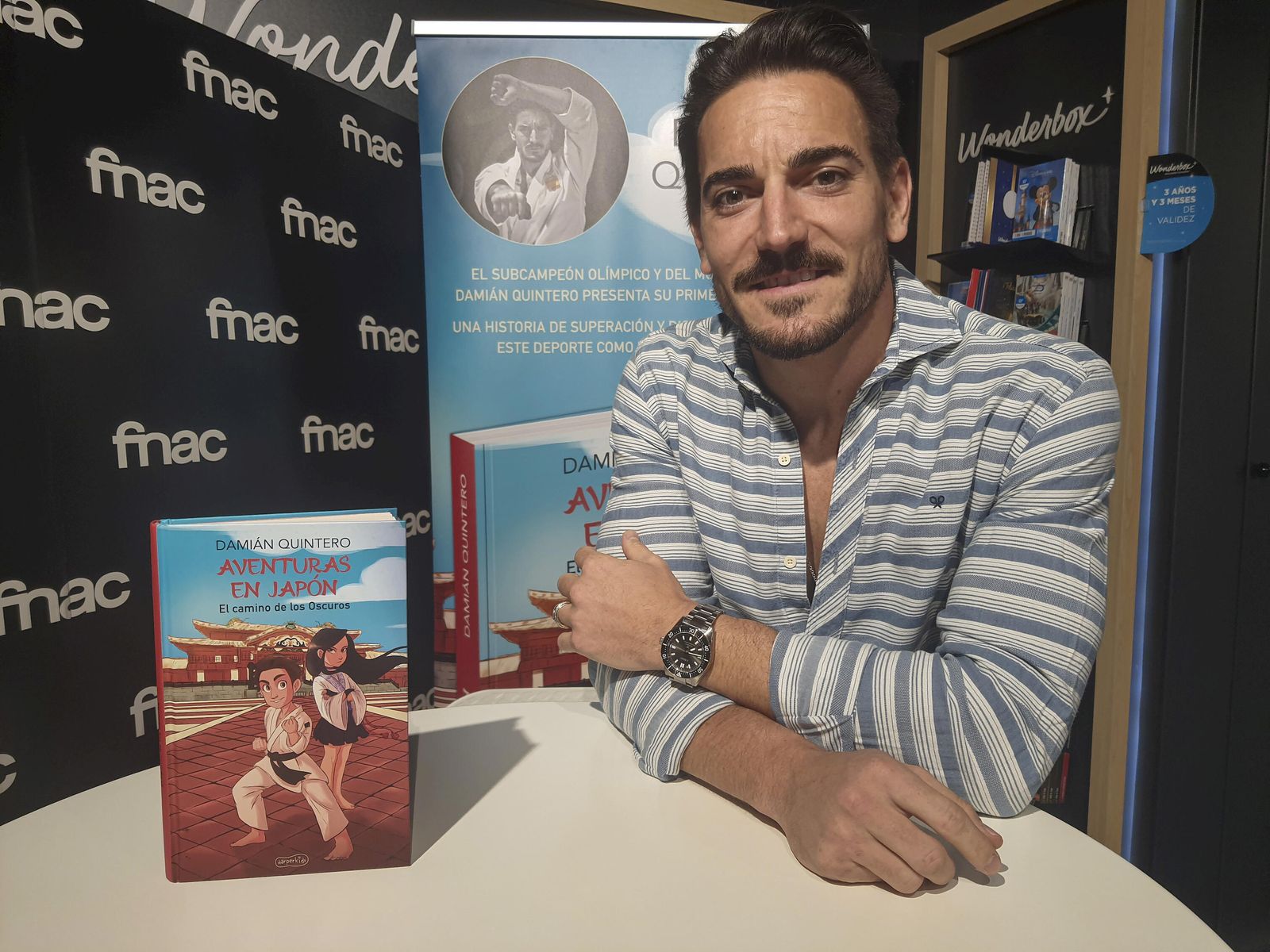 Quintero, durante la presentación de su libro "Aventuras en Japón. El camino de los Oscuros"