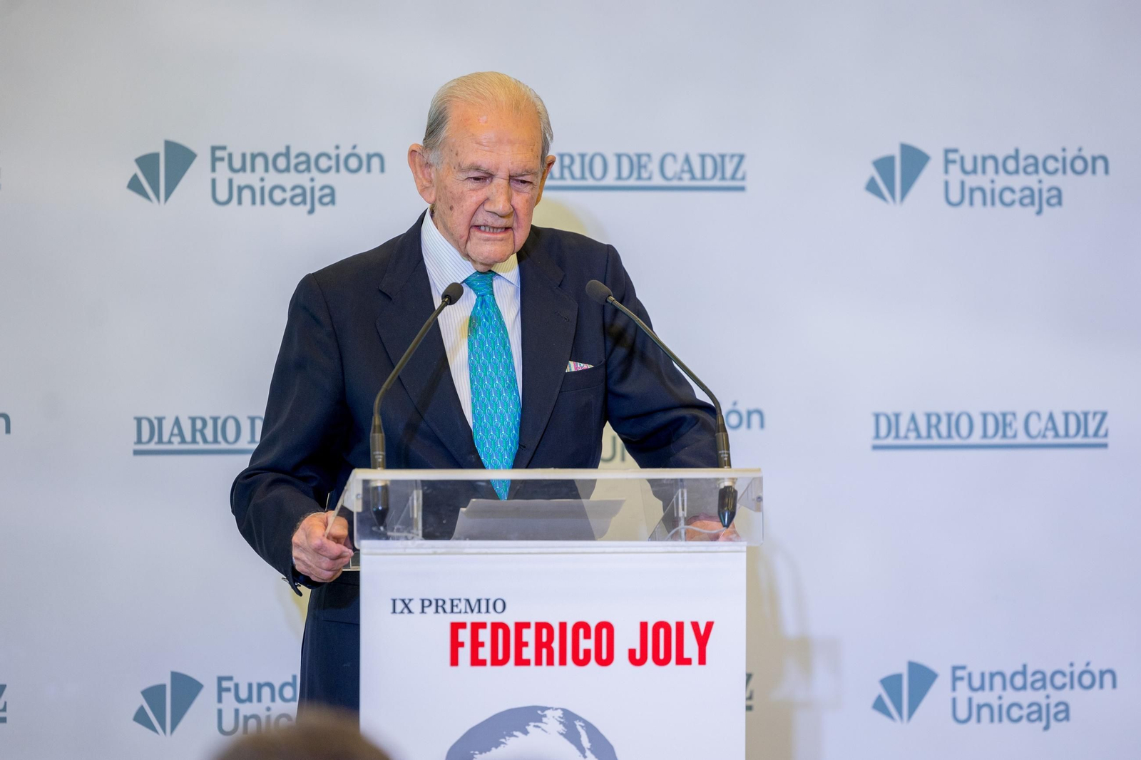 José Bohórquez Mora-Figueroa, IX Premio Federico Joly, durante el acto de entrega del galardón.