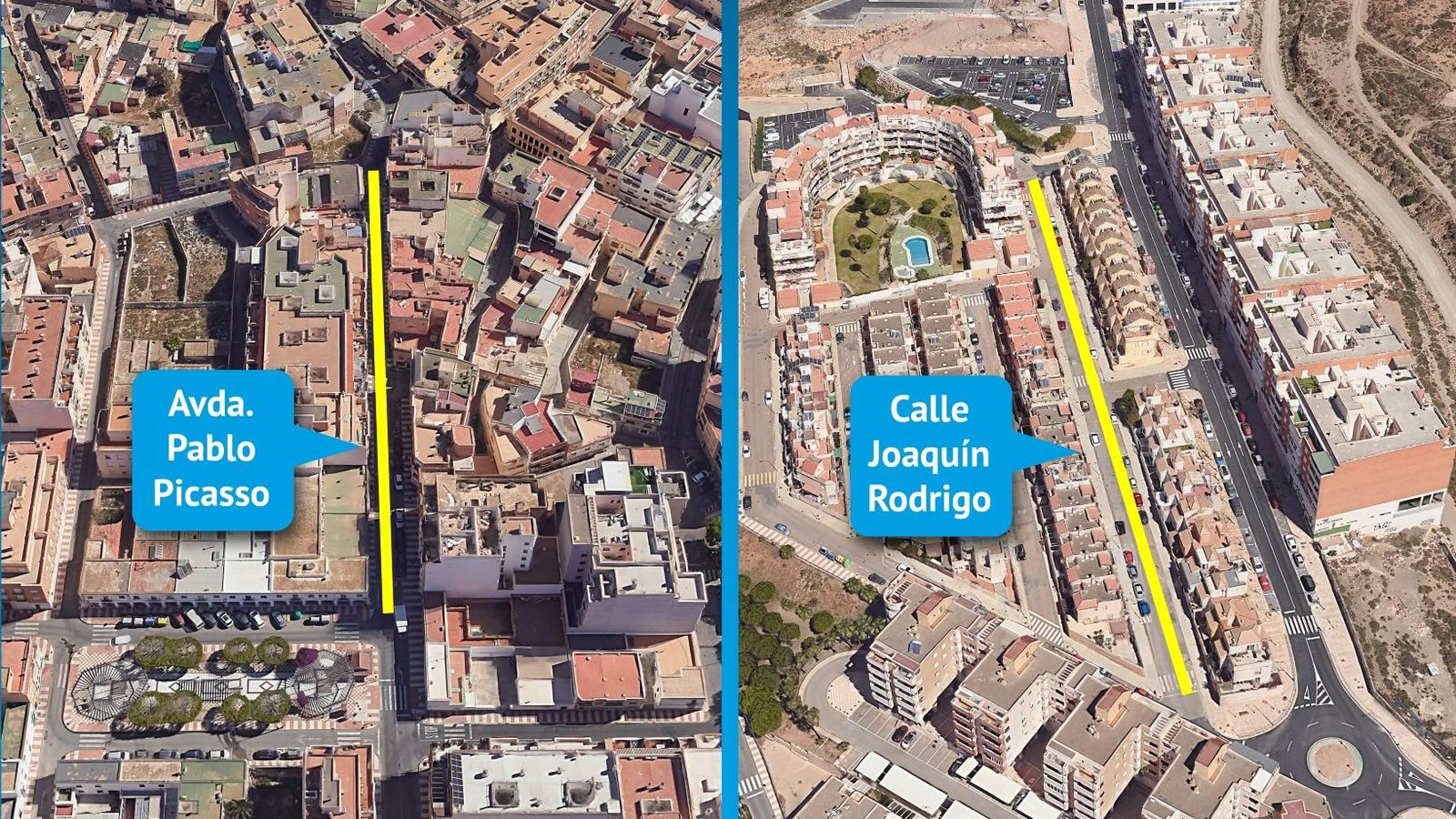 La Avenida Pablo Picasso y la calle Joaquín Rodrigo se verán afectadas por las obras.