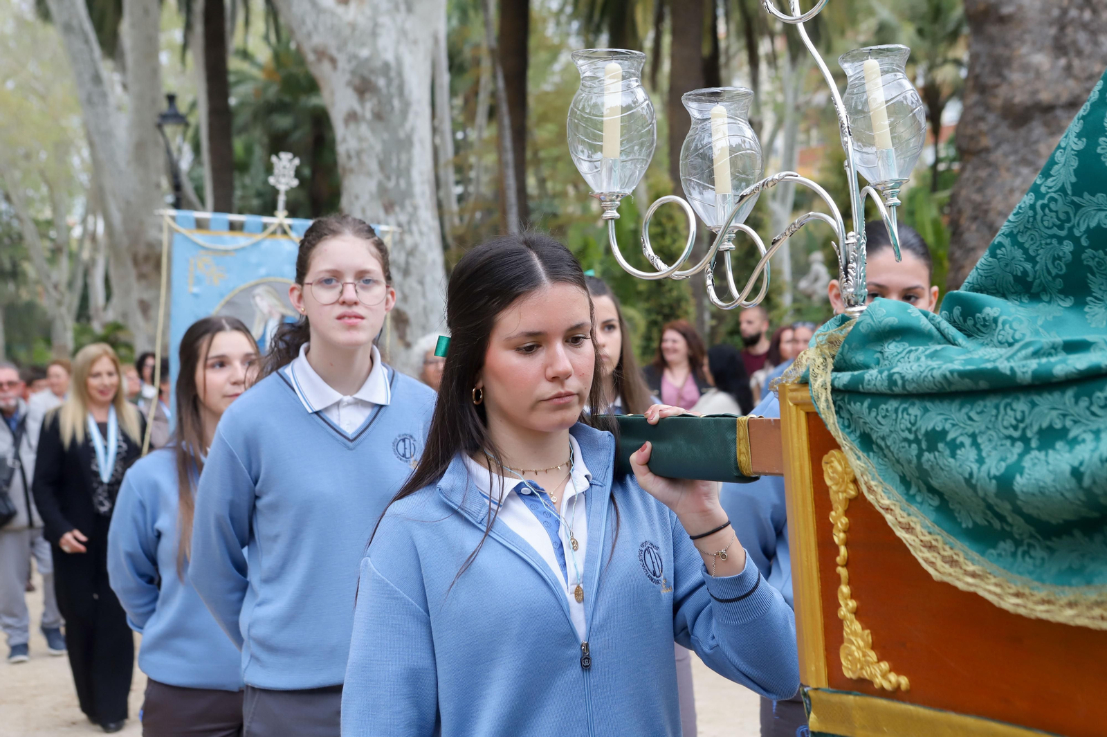 Fotos de la procesión infantil del colegio Nuestra Señora de los Milagros de Algeciras