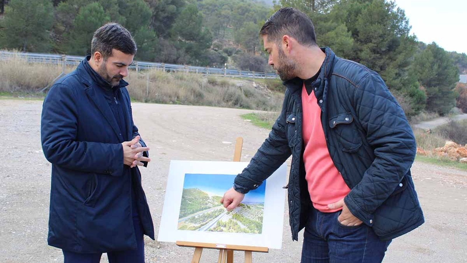 Joaquín Camacho y Joaquín Ordóñez, en Los Pinos de Loja