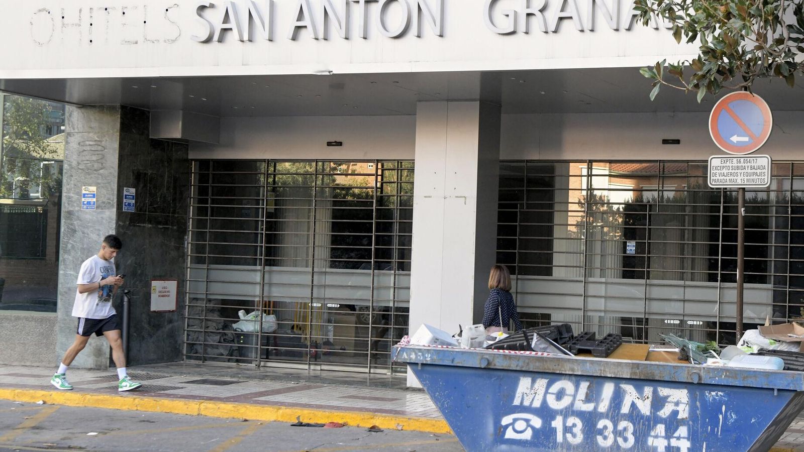 Imagen del aspecto del edificio durante uno de sus cierres