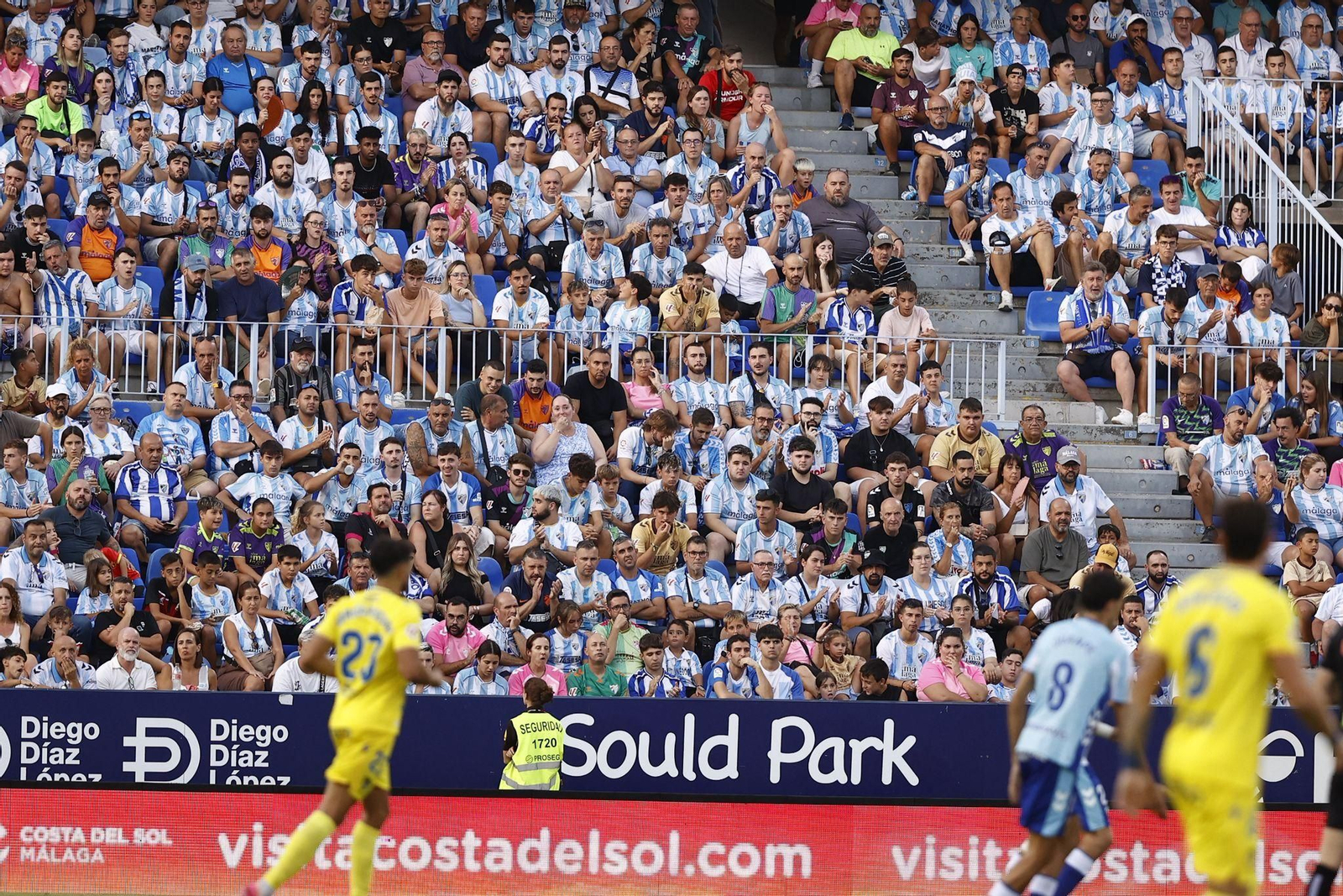 Búscate en las gradas de La Rosaleda durante el Málaga CF-Cádiz