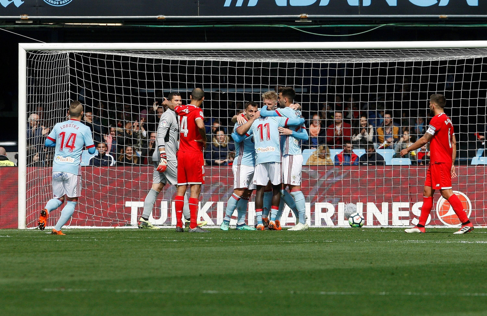 Las imágenes del Celta-Sevilla