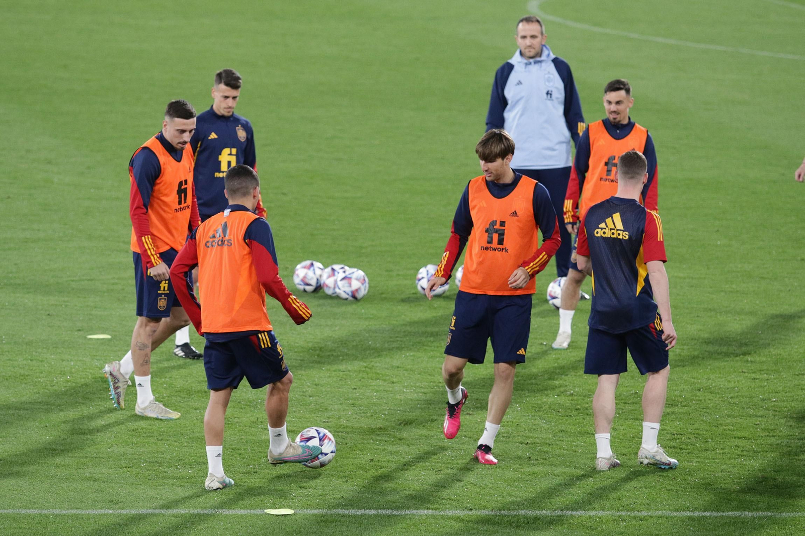 Entrenamiento de la Selección Sub-21 de España, en Almería