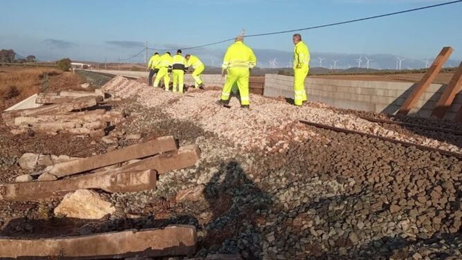 Obras de la línea Algeciras-Bobadilla