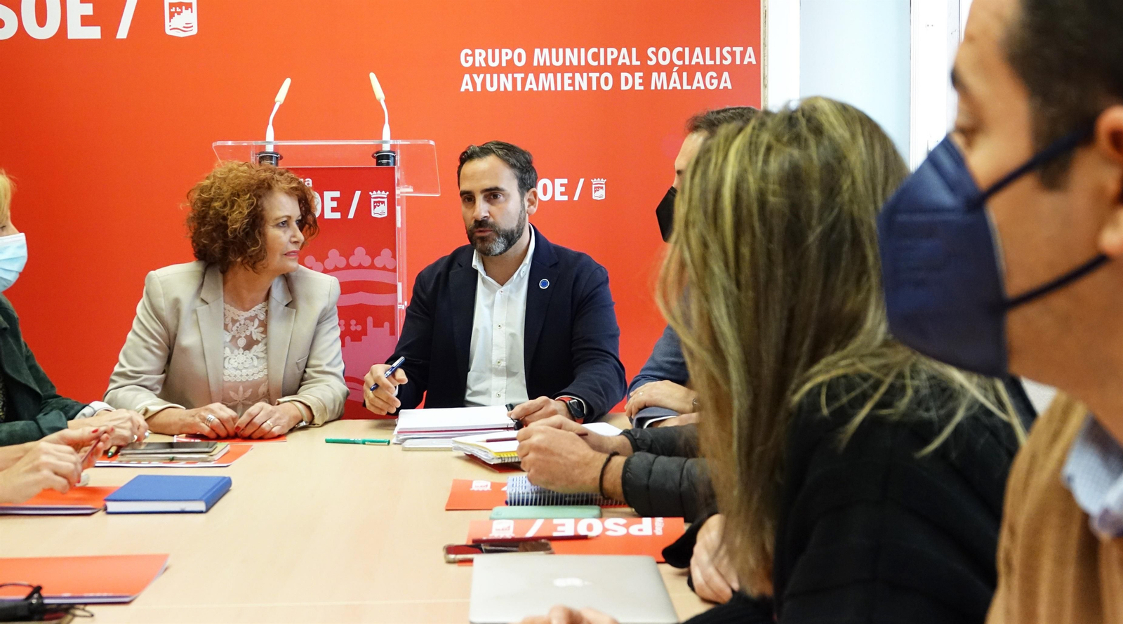 El secretario general del PSOE de Málaga y portavoz socialista en el Ayuntamiento de la capital, Daniel Pérez.