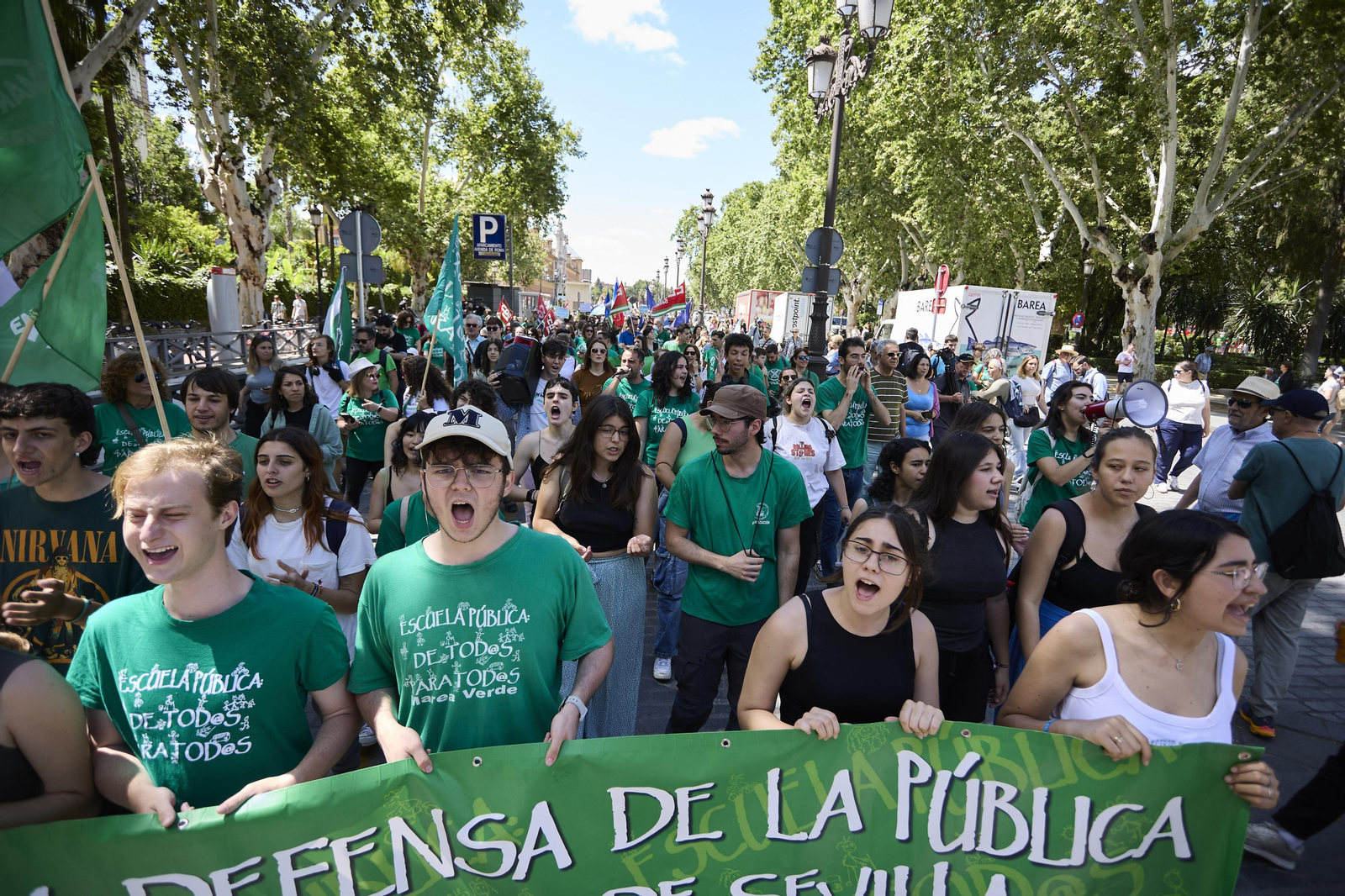 Las imágenes de la manifestación de docentes