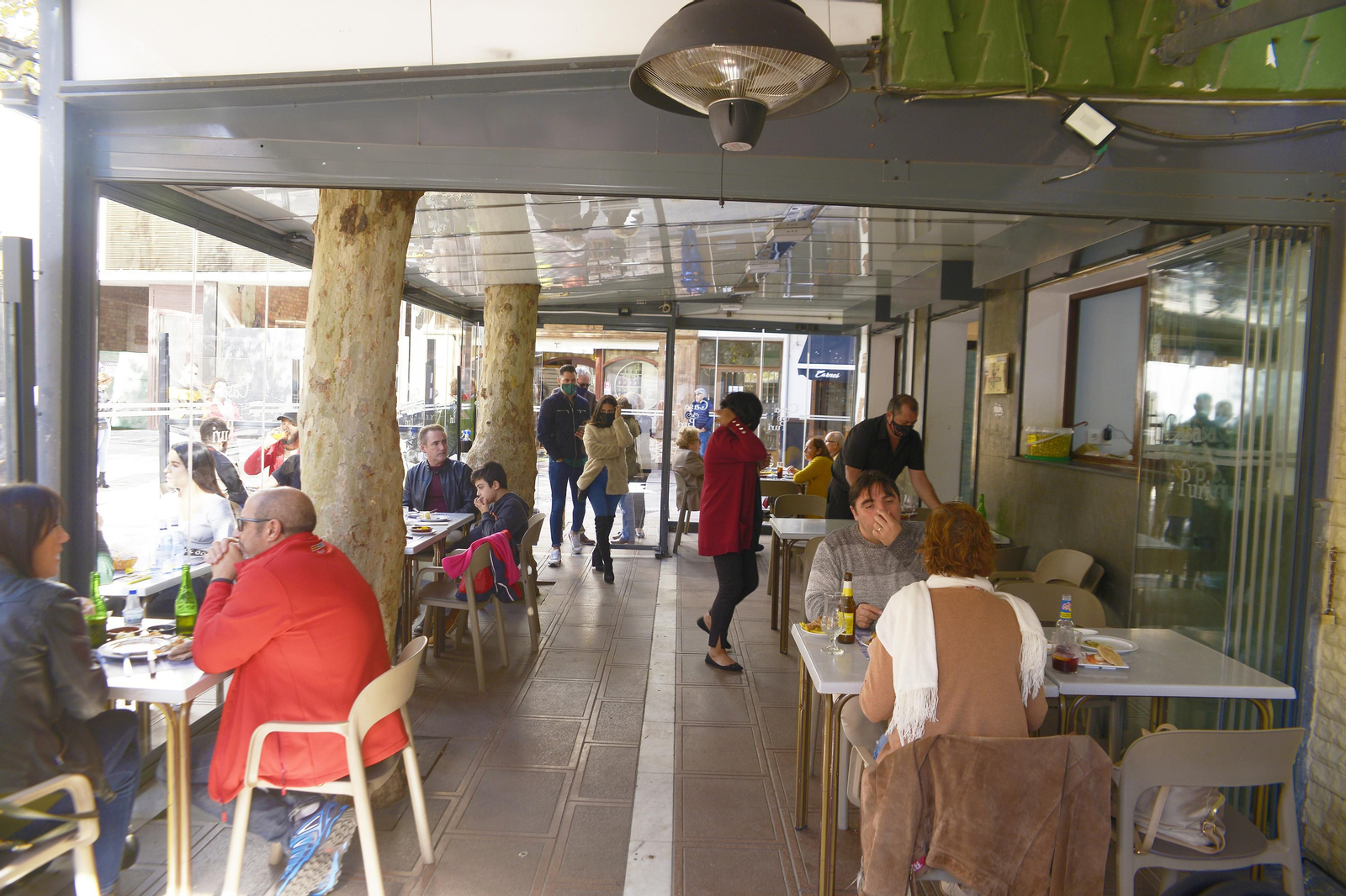 Fotos de ambiente de las calles en La Línea