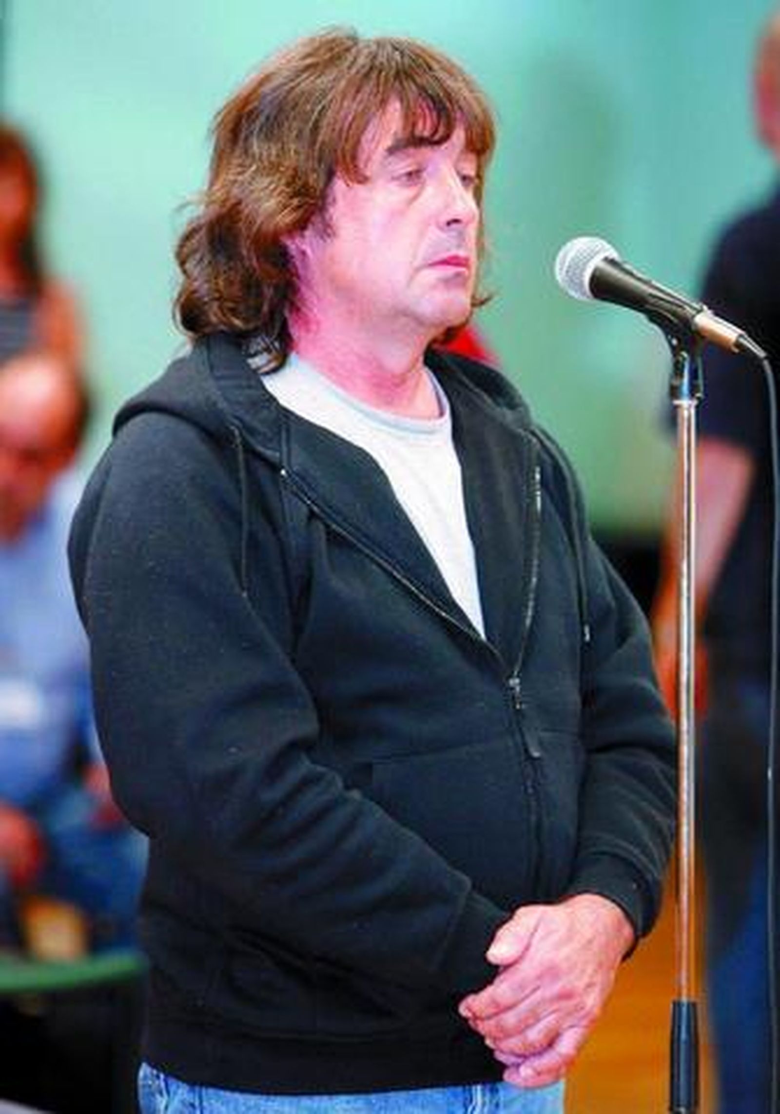 El Solitario durante su declaración en la Audiencia de Navarra.