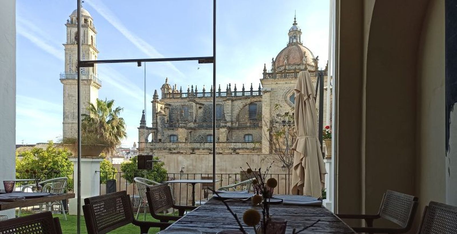 Imagen desde el restaurante Pedro Nolasco de González-Byass