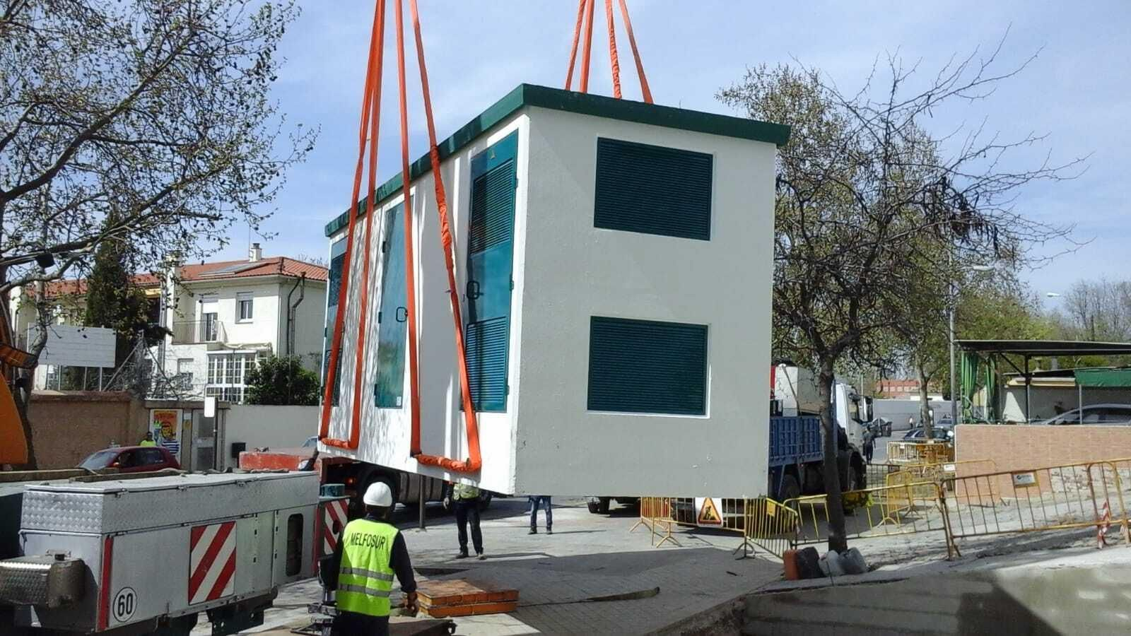 Uno de los últimos transformadores instalados en la zona Norte de la ciudad.