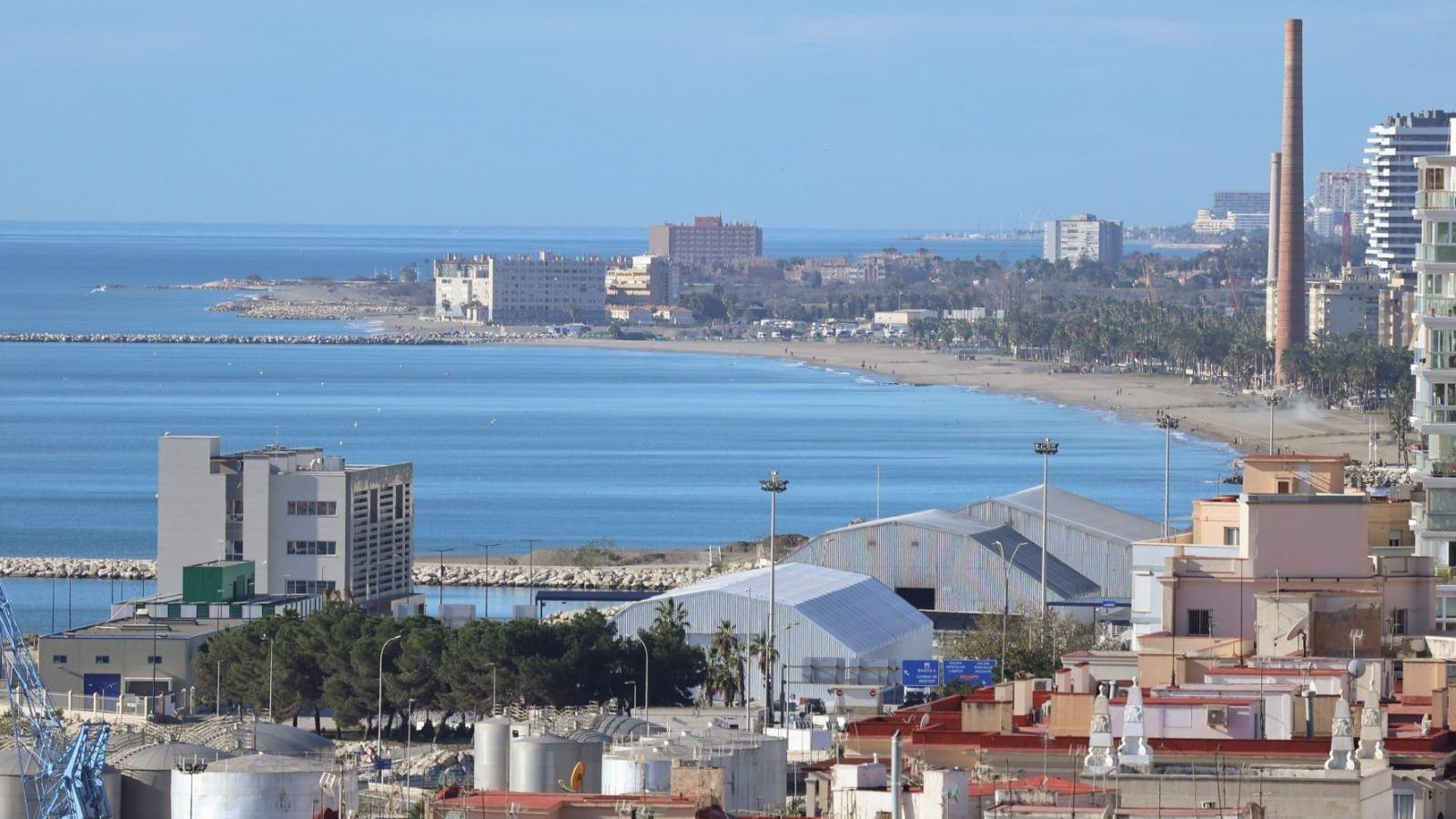 Muelle de San Andrés en el que se proyecto el Auditorio de la Música.