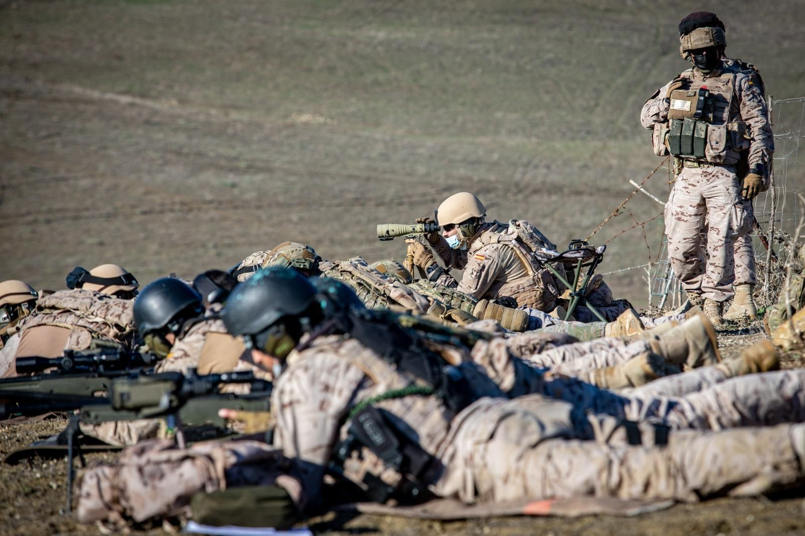 Infantería de Marina: Imágenes del ejercicio de tiradores de precisión de la FUPRO en el Retín