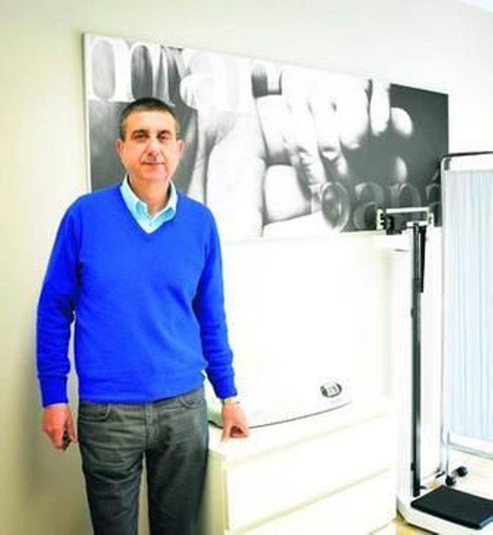 Sancha, en la sede de la Clínica Jerez de la Avenida Álvaro Domecq. Sancha, en la sede de la Clínica Jerez de la Avenida Álvaro Domecq.