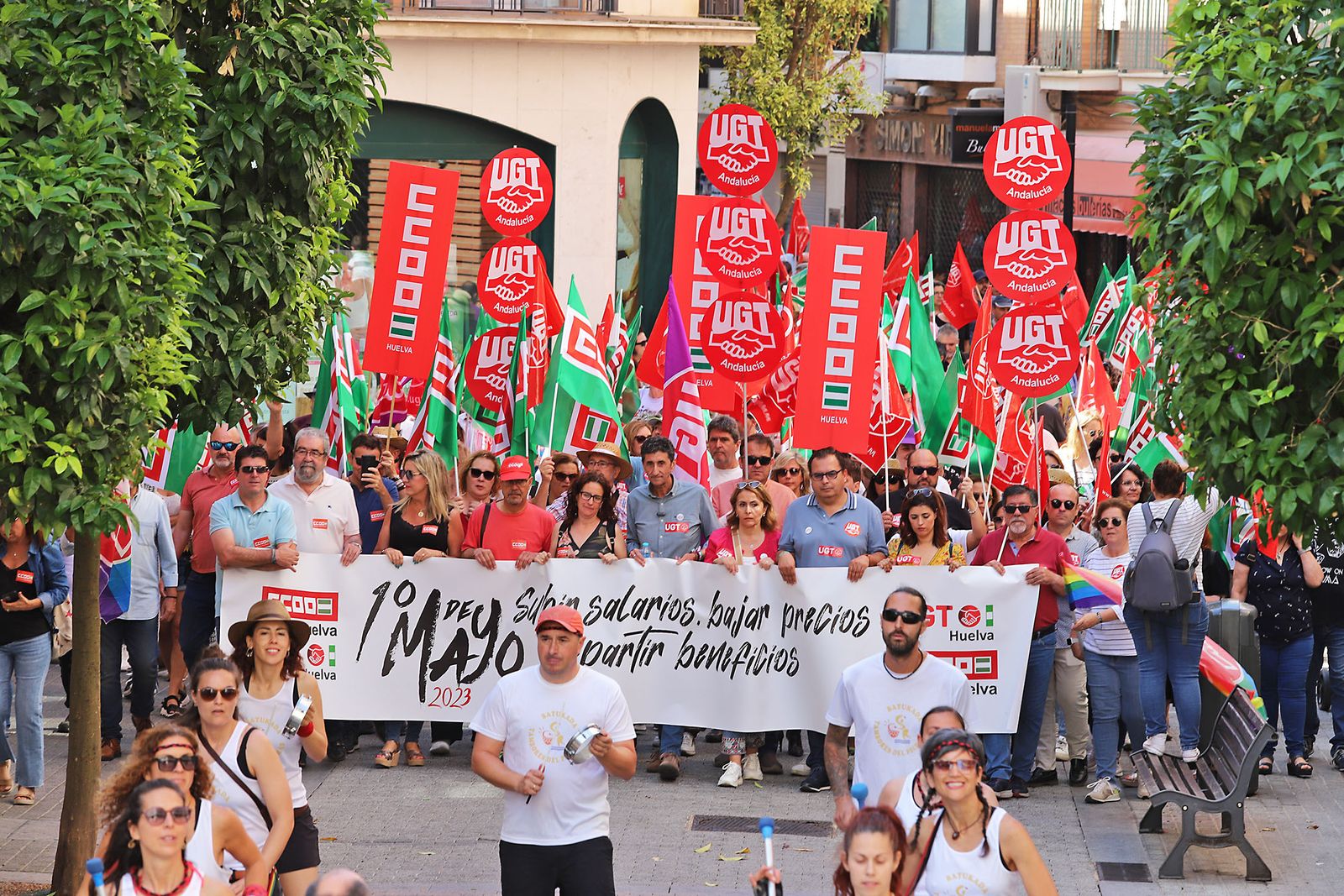 Imágenes de la Manifestación por el Día del Trabajador 2023 en Huelva