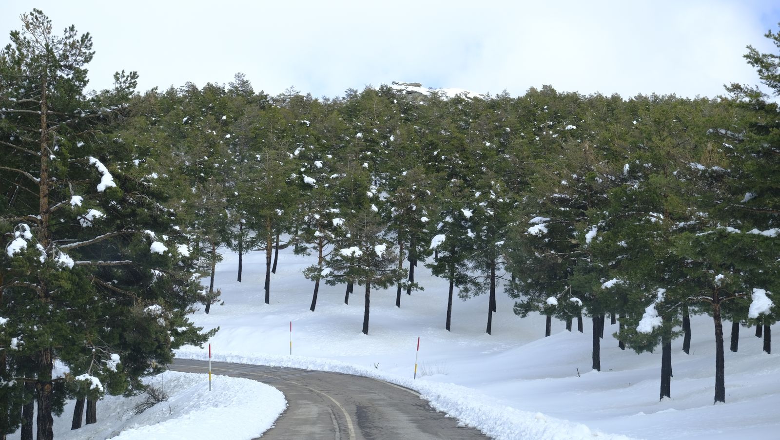 Imágenes del temporal de nieve en la provincia de Almería.