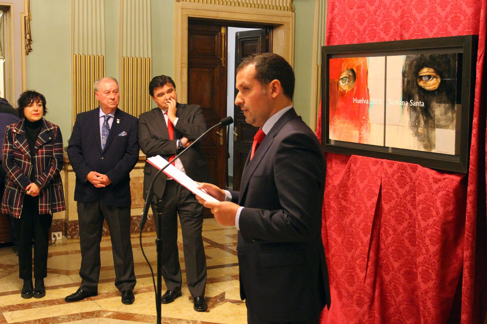 Imágenes de la presentación del cartel de la Semana Santa 2018