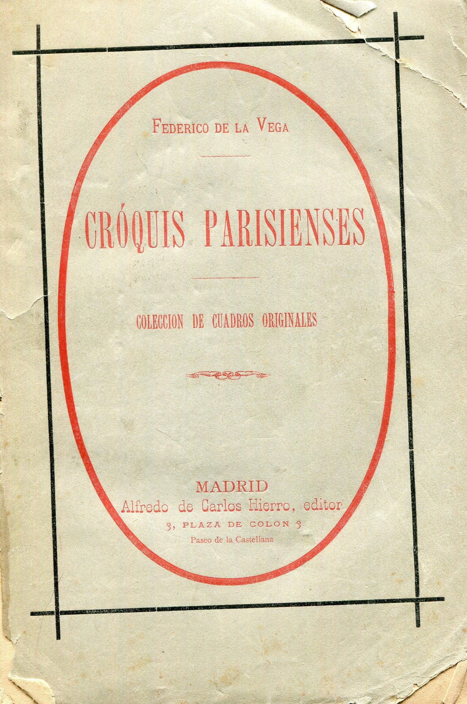 Portada de Croquis parisienses, de 1883.