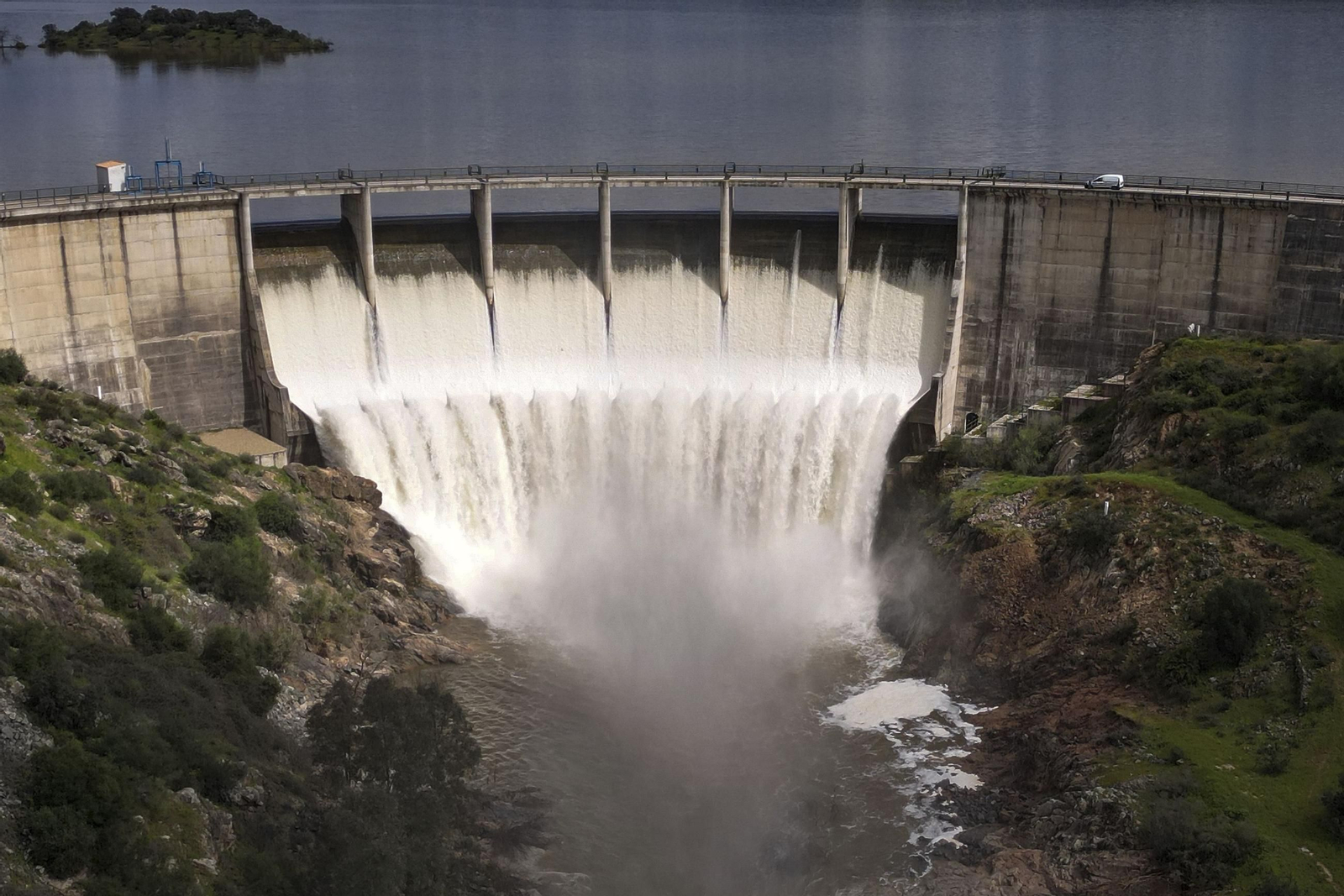 El embalse de Melonares en la Sierra Norte de Sevilla.