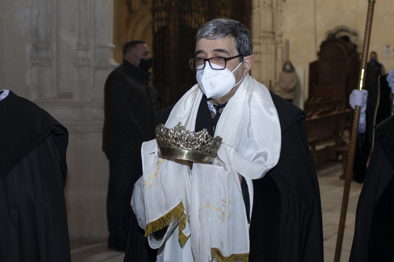 Fotos de la Toma de Granada: La tremolación más íntima del Pendón en el interior de la Capilla Real