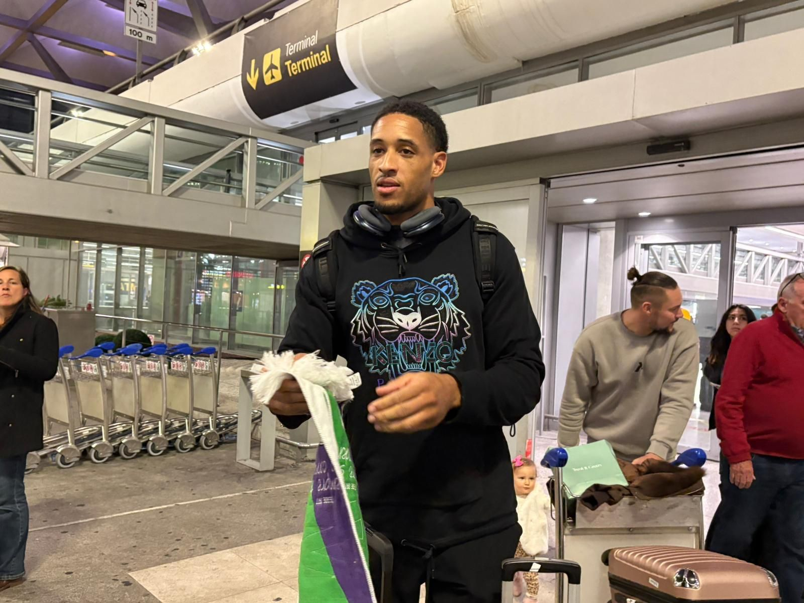 Augustine Rubit, a su llegada a Málaga.