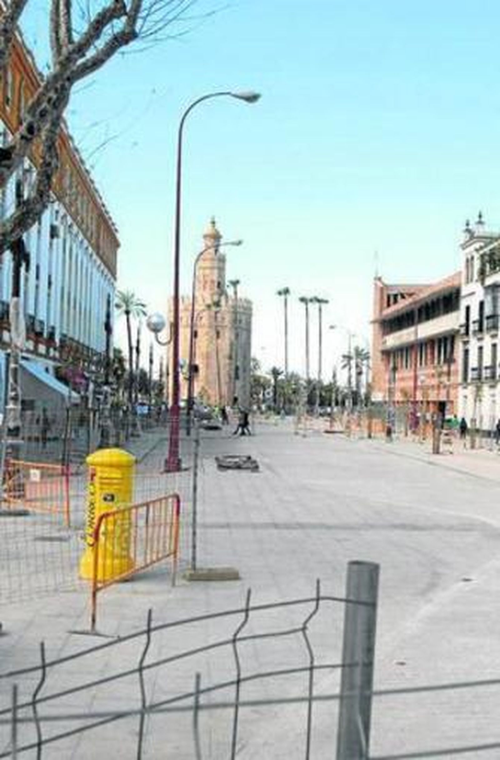 El nuevo aspecto que ofrece la remodelada calle Almirante Lobo.