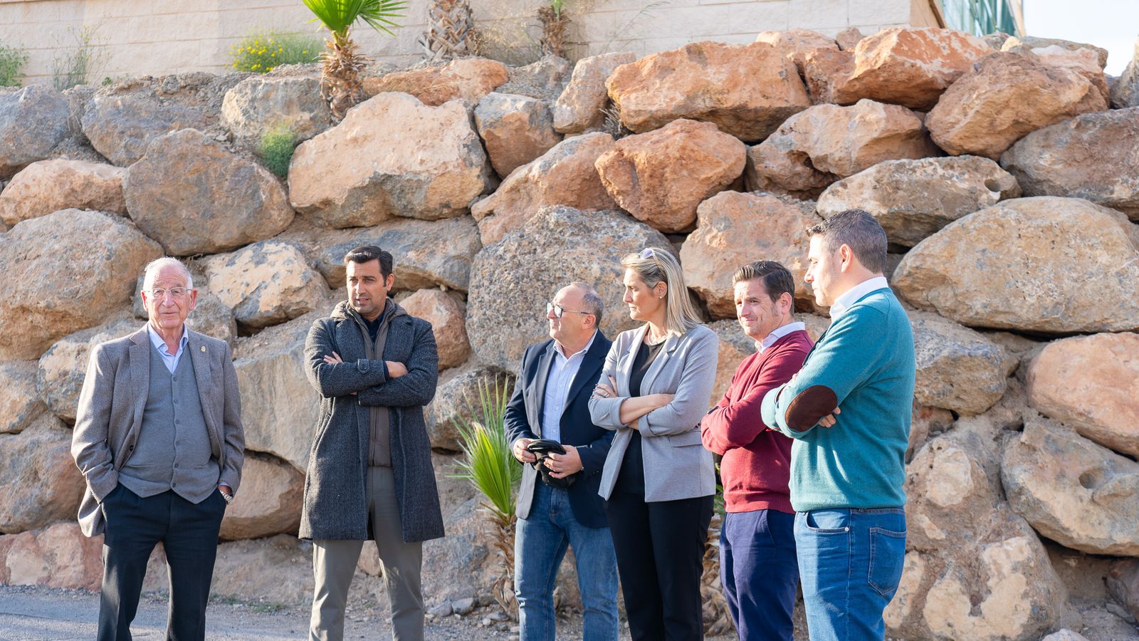 El alcalde Gabriel Amat y ediles del equipo de Gobierno han comprobado el estado de los trabajos.