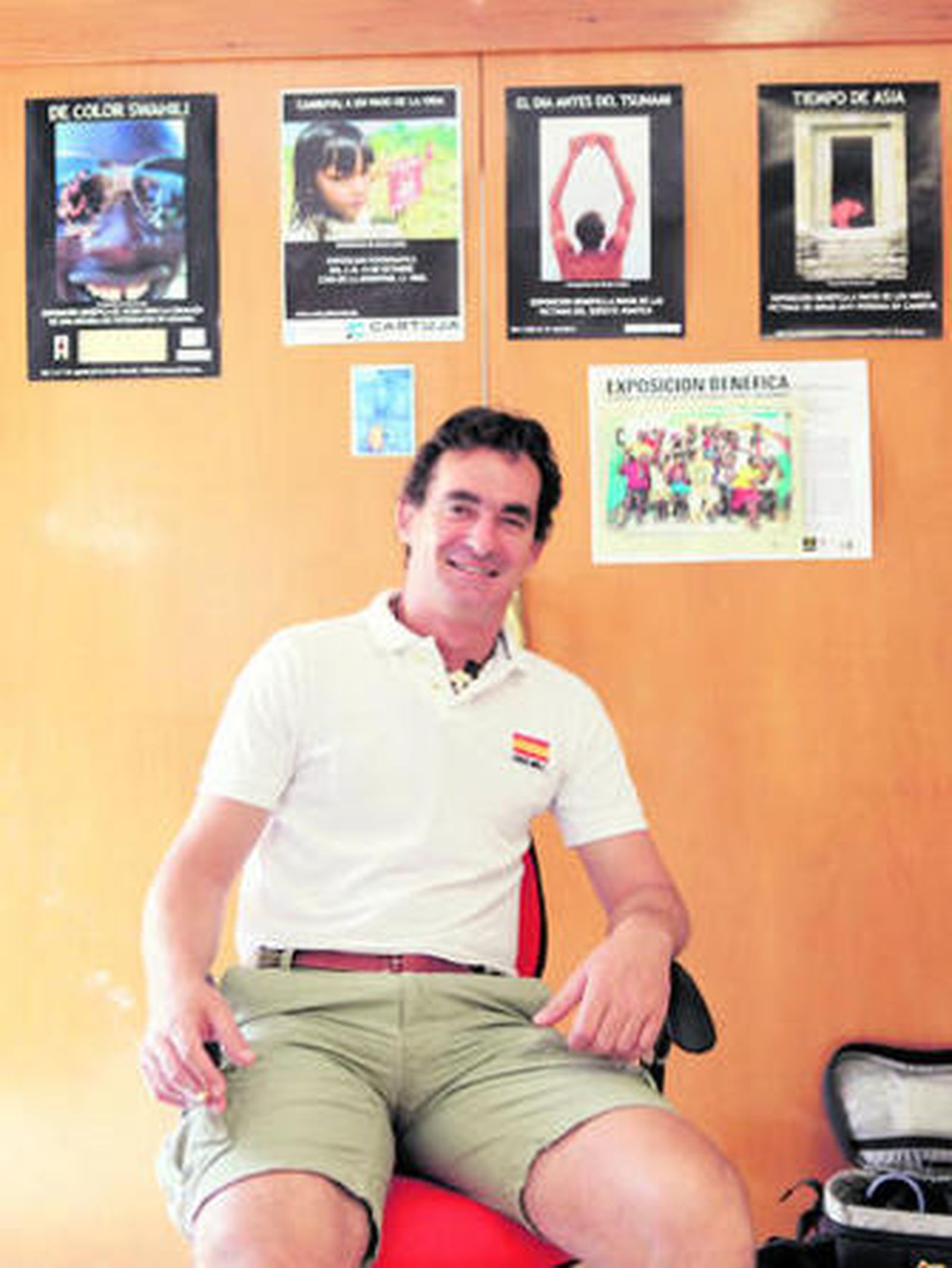 El fotógrafo Borja Luque en su lugar de trabajo.