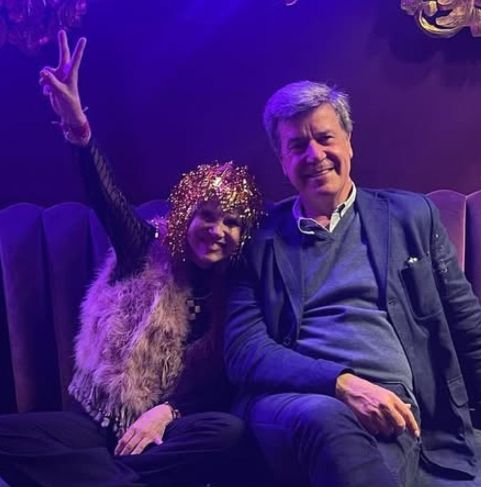 Eugenia y Cayetano Martínez de Irujo en la fiesta de Nochevieja