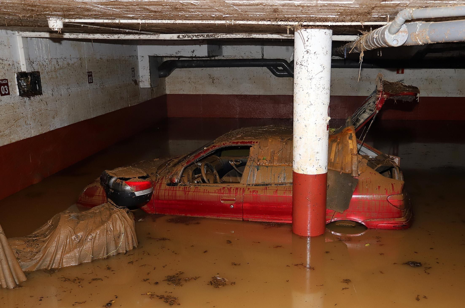 Imágenes de los destrozos provocados por el temporal en Lepe