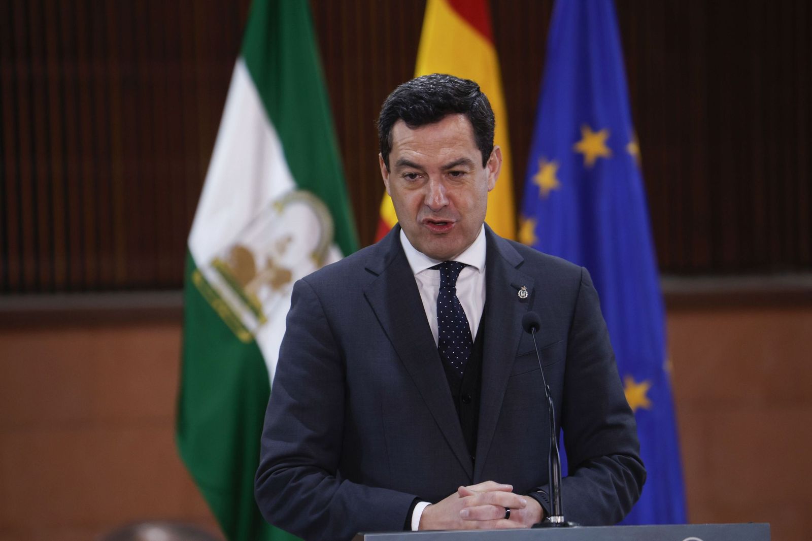 El presidente de la Junta de Andalucía, Juanma Moreno.