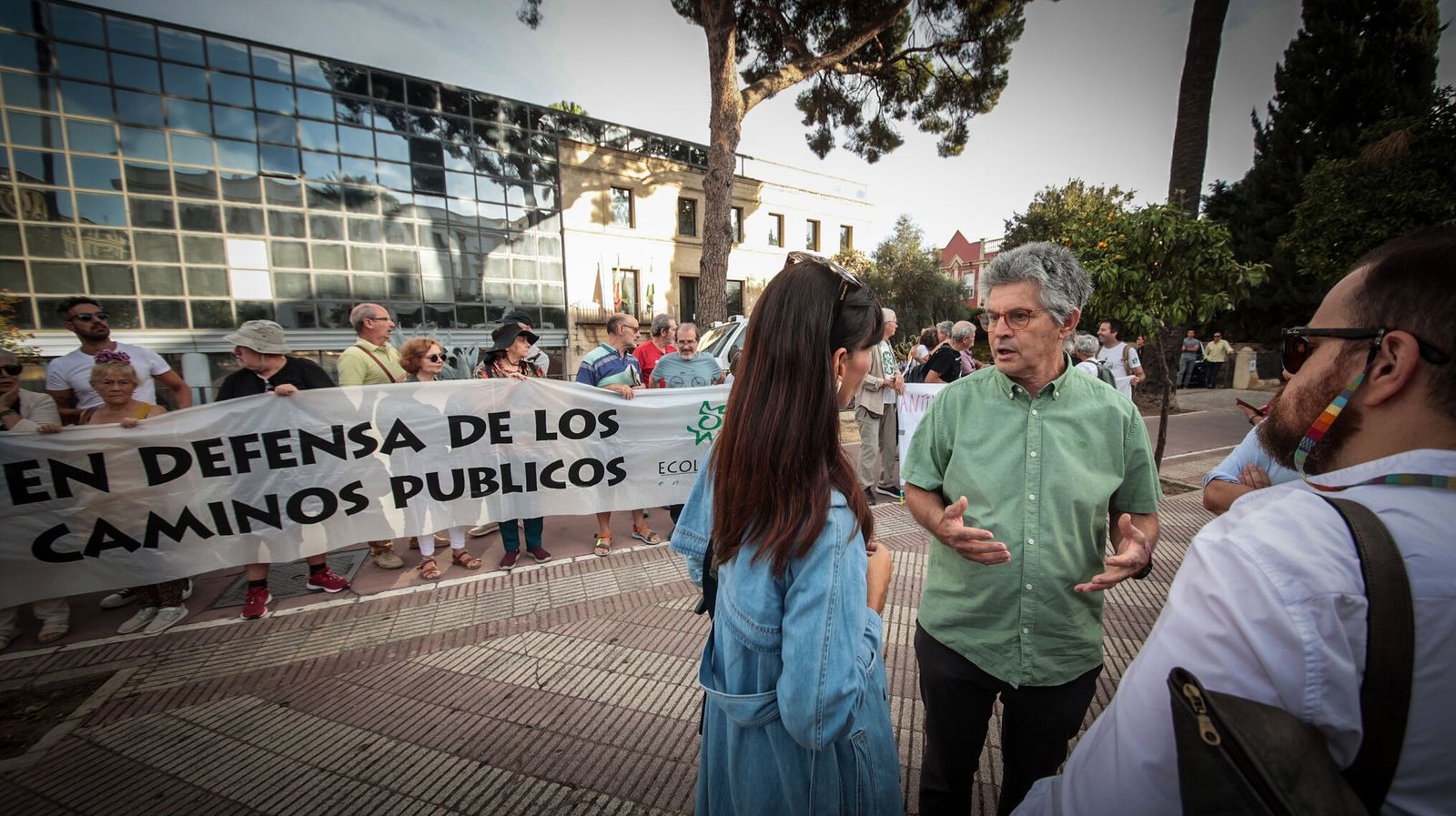 Juan Clavero, en la Audiencia Provincial con sede en Jerez, durante la celebración del juicio contra la trama que le colocó cocaína en su vehículo