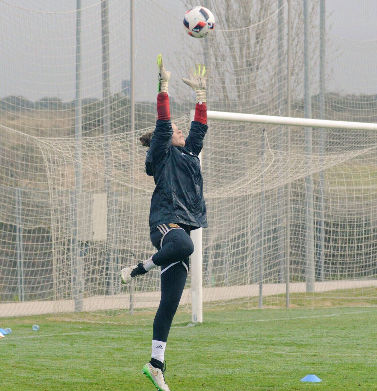 María Sampalo, con la selección