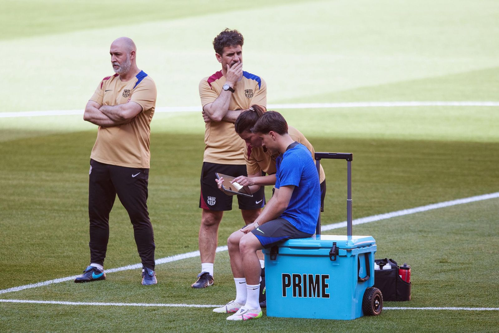 La fotos del día antes de la final de Copa Barcelona - Real Madrid