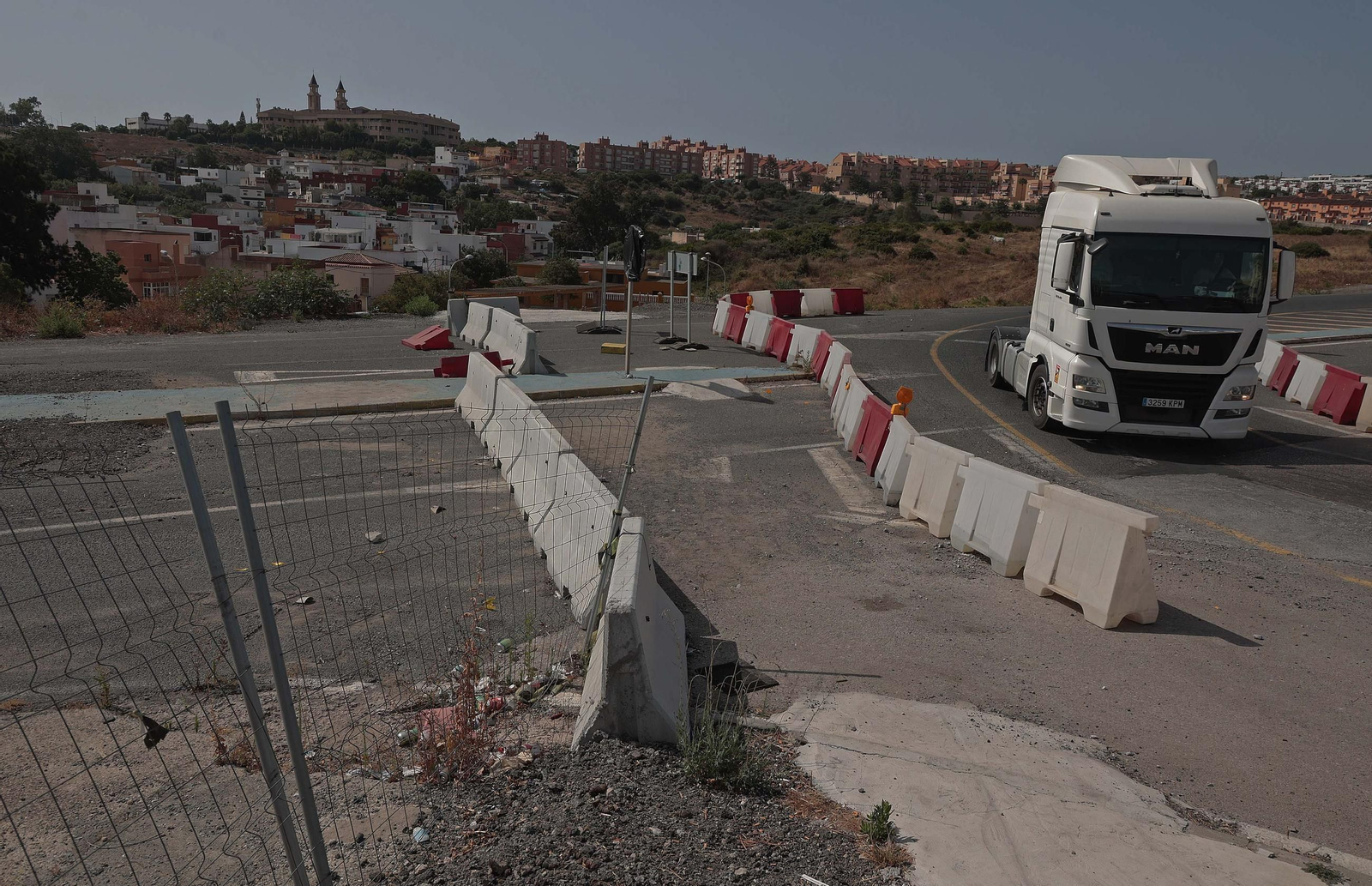 Fotos de las obras del Acceso Sur a Algeciras en La Juliana