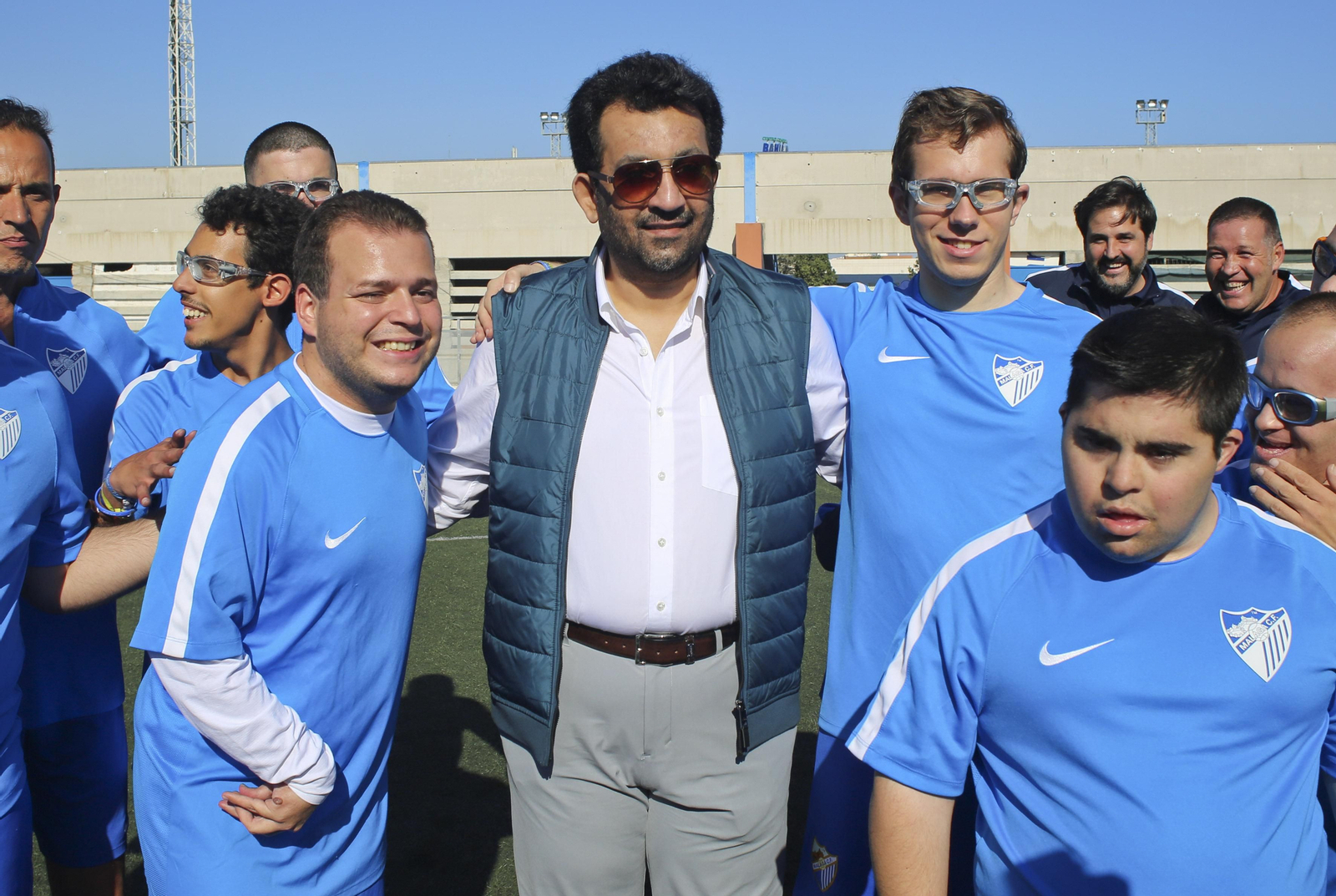 Las fotos del jeque Al-Thani con el Málaga Genuine