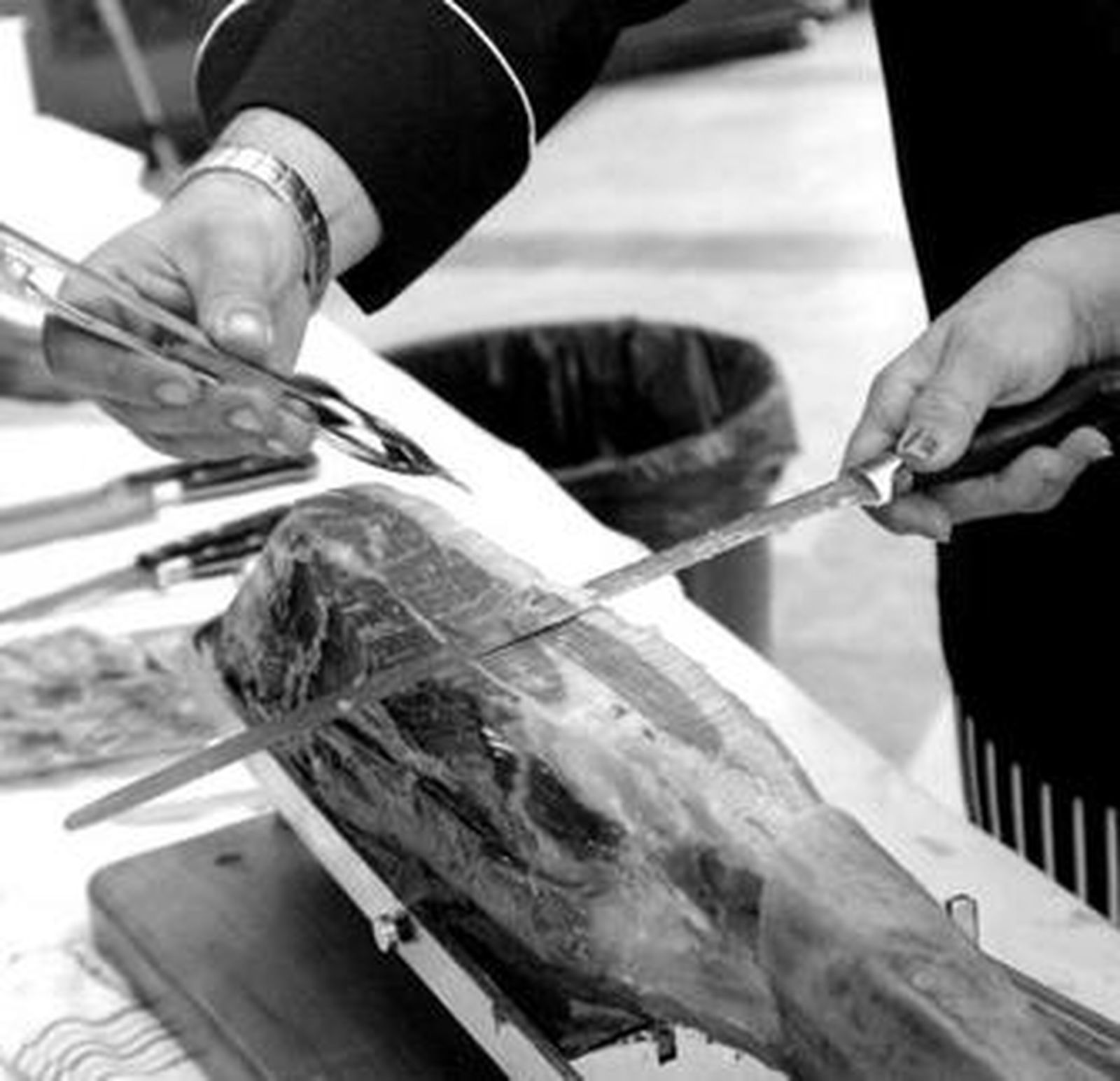 El jamón ibérico de bellota se está vendiendo menos que otros años.