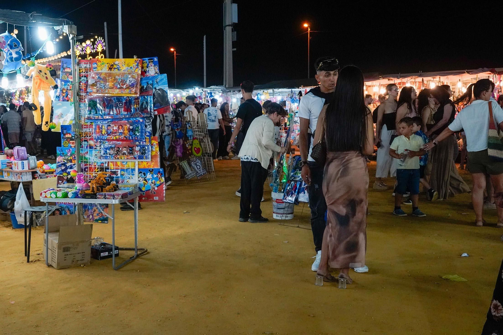 Imágenes del ambiente de Colombinas el día 3 de agosto