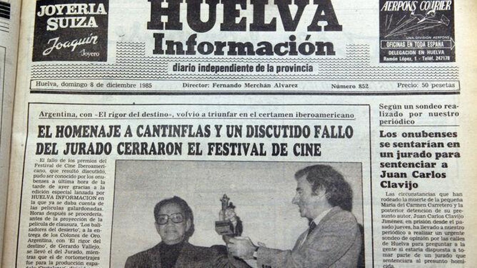 Huelva Información contó a los onubenses el homenaje a Cantinflas