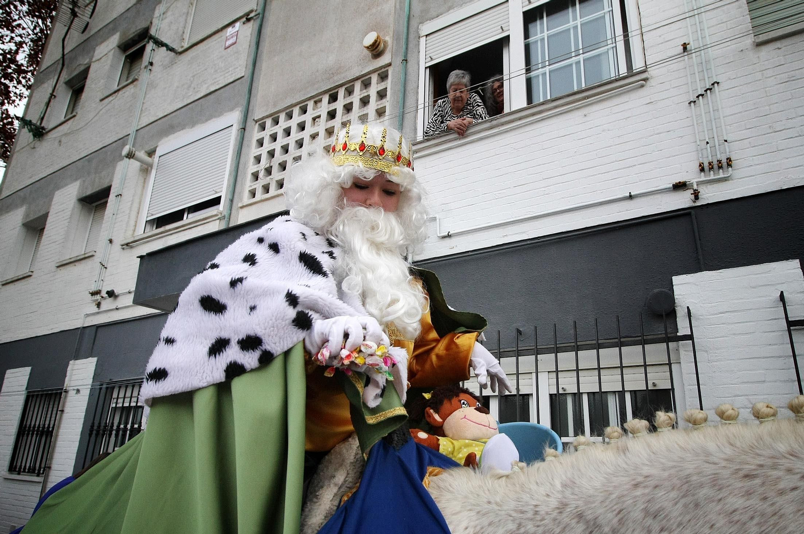 Imágenes de los Reyes Magos en la barriada de la Hispanidad