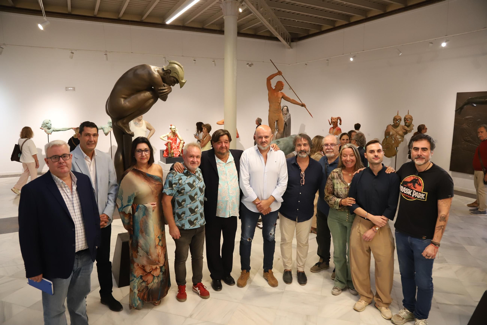 Inauguración de la exposición de José Manuel Belmonte en el Centro Cultural Casa de Vacas del Retiro de Madrid.