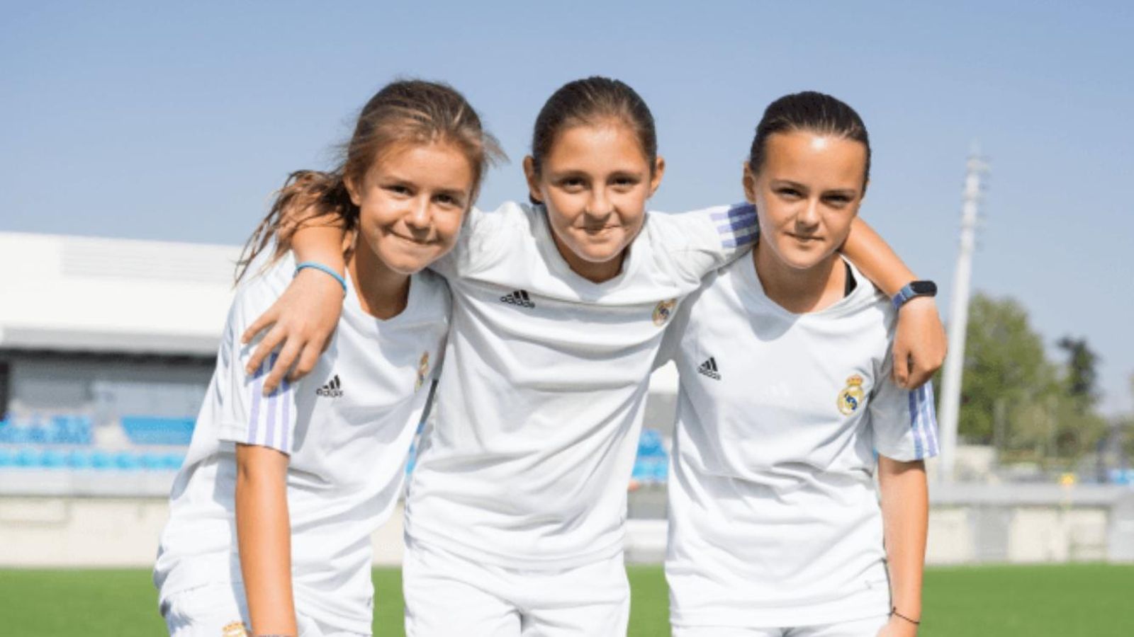 Algunas de las menores que han participado en esta experiencia del Real Madrid.